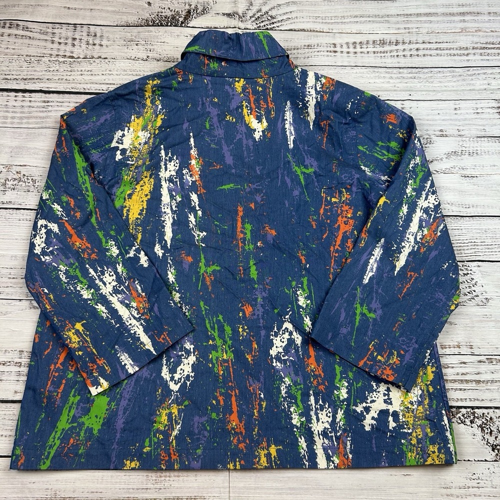 Colorful Abstract Bomber Jacket - Picture 6 of 7